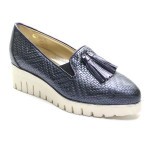 Mocassin Blauw leder ME 921 Clair de Lune